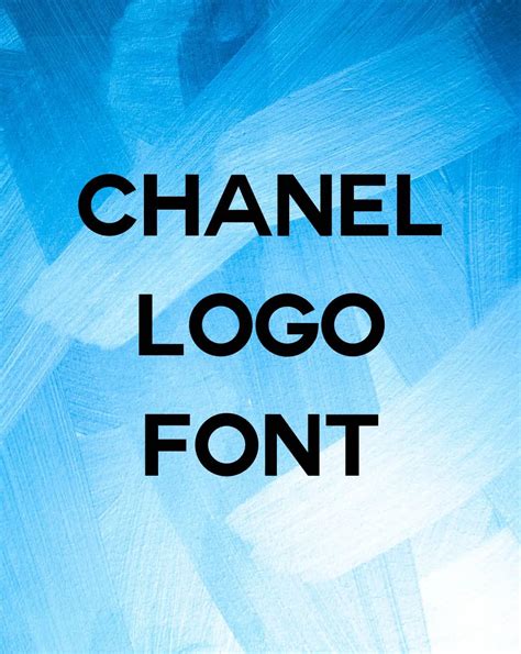 chanel logo font similar